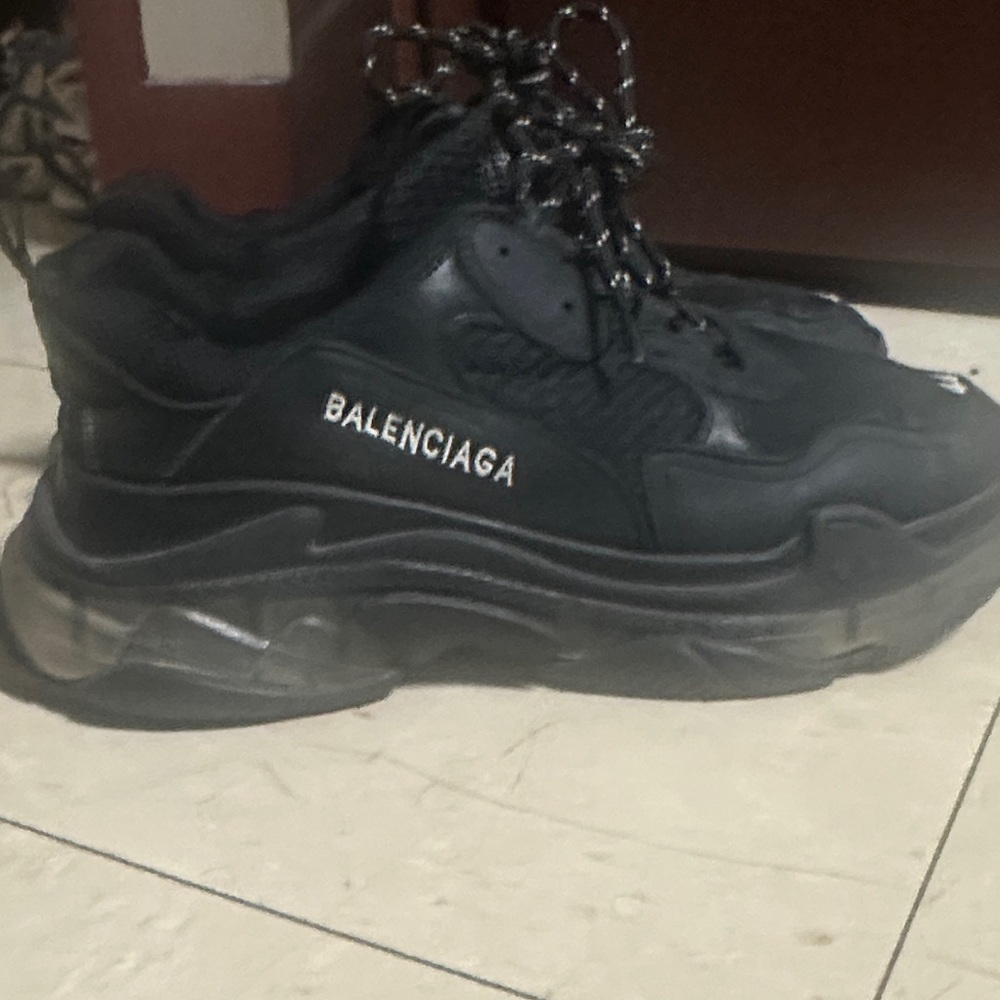 Balenciaga Triple S Black Chunky Sneakers